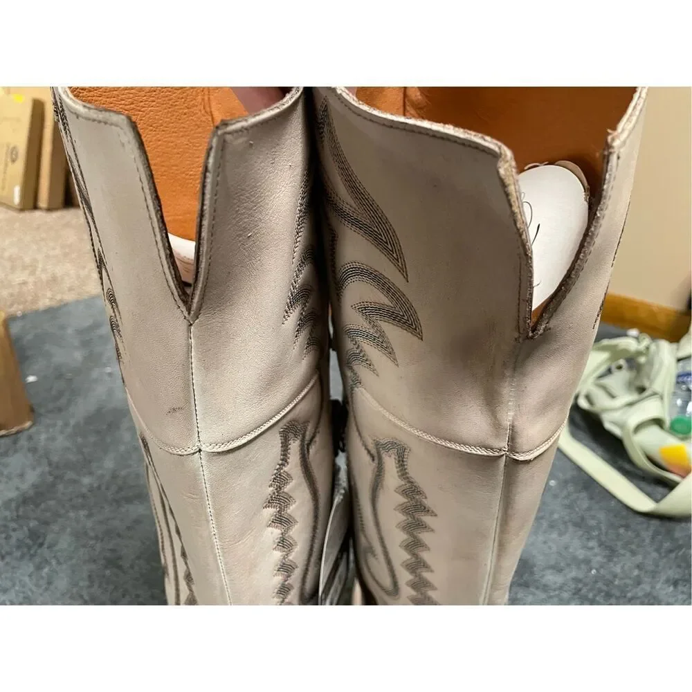 Brand New Dan Post Women’s 10M Loverly Knee High Leather Snip Western Boots - Picture 15 of 16